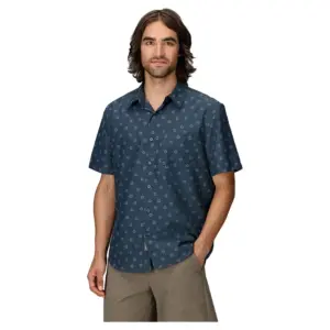 Marmot Airexchange Upf 40 Novelty Overhemd Met Korte Mouwen Thunderhead Daybreak