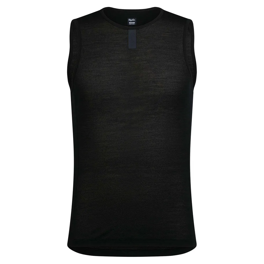 Rapha Merino Lightweight Mouwloos Basislaag Zwart