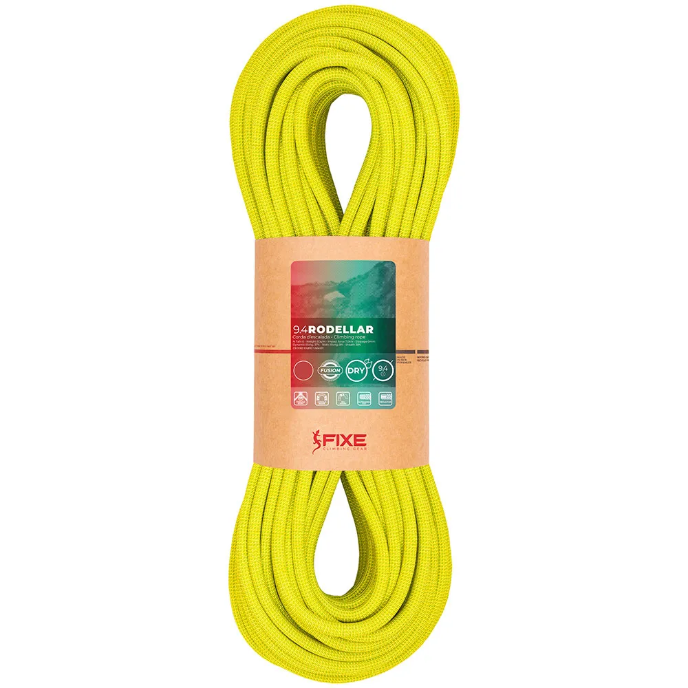 Fixe Climbing Gear Rodellar 9.4 Mm Touw Geel