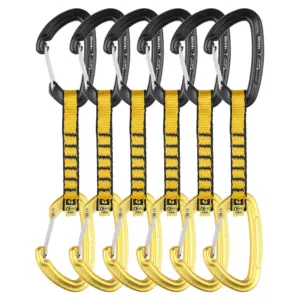 Grivel All-round Gamma K2w+k2w Quickdraw 6 Eenheden Zwart