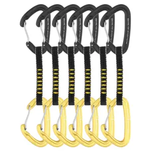 Grivel Alpine Plume K3w+k3w Quickdraw 6 Eenheden Zwart