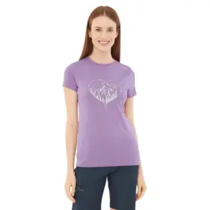 Viking Lenta Bamboo Light T-shirt Met Korte Mouwen Paars