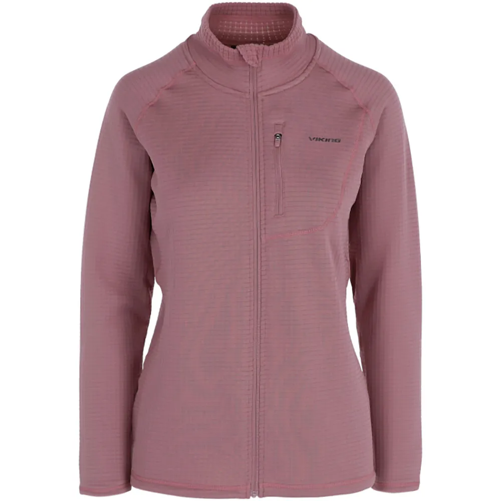 Viking Midlayer Admont Sweatshirt Met Rits Roze