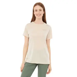 Viking Morain Bamboo T-shirt Met Korte Mouwen Beige