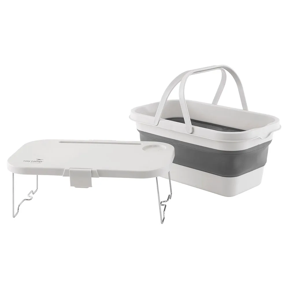 Easycamp Picnic Basket&table Kookset Wit