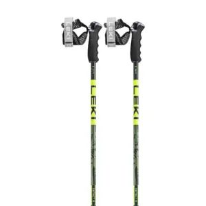 Leki Alpino Detect S Stokken Olivgreen / Darkolive / Neonyellow