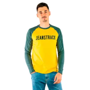 Jeanstrack Floc T-shirt Met Lange Mouwen Geel