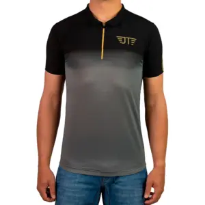 Jeanstrack Kom Korte Mouw Poloshirt Grijs