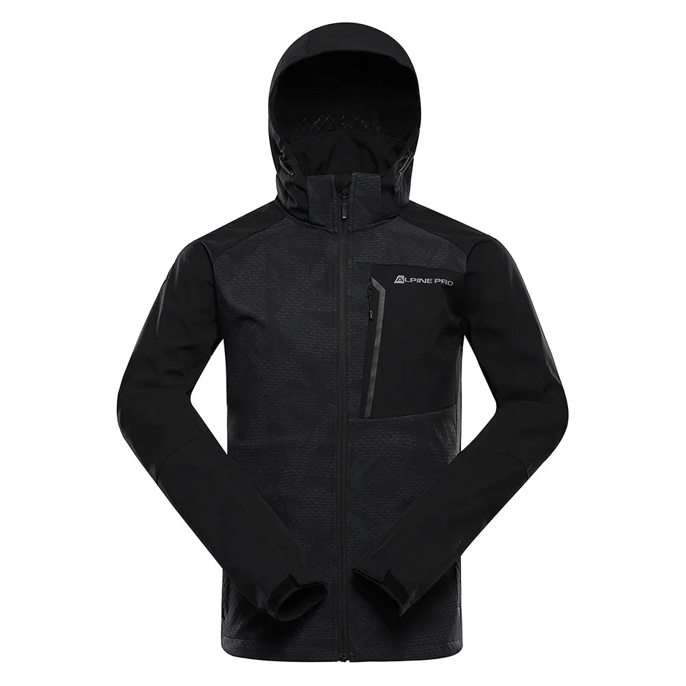 Alpine Pro Hoor Softshelljack Zwart