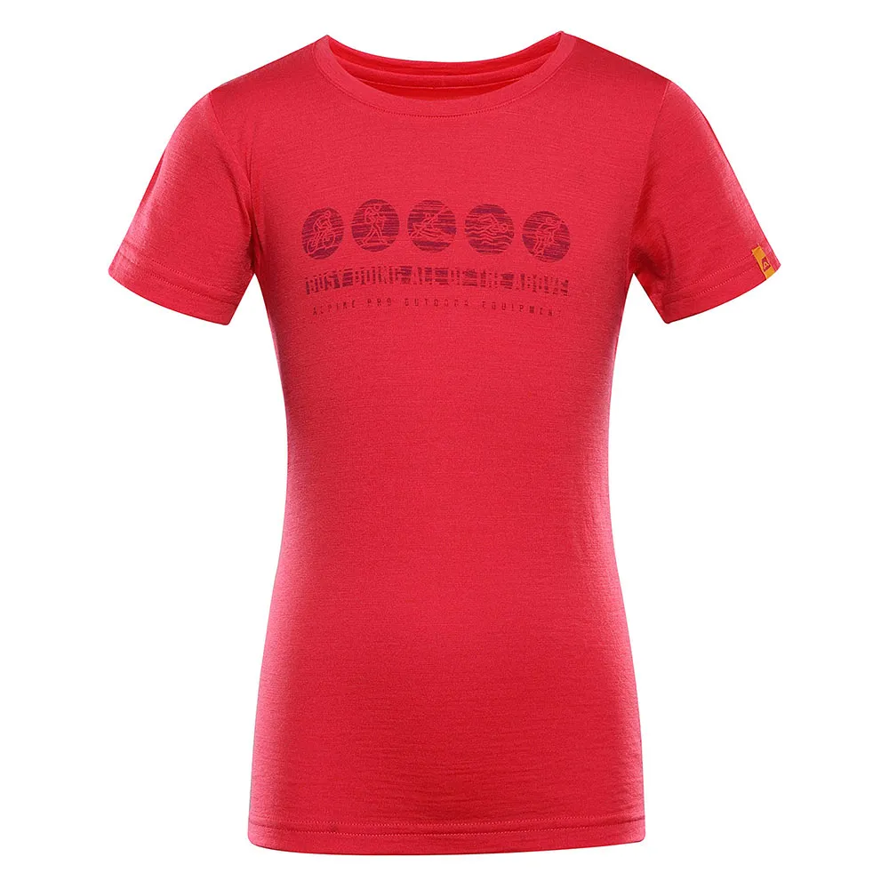 Alpine Pro Mereno 2 T-shirt Met Korte Mouwen Raspberry