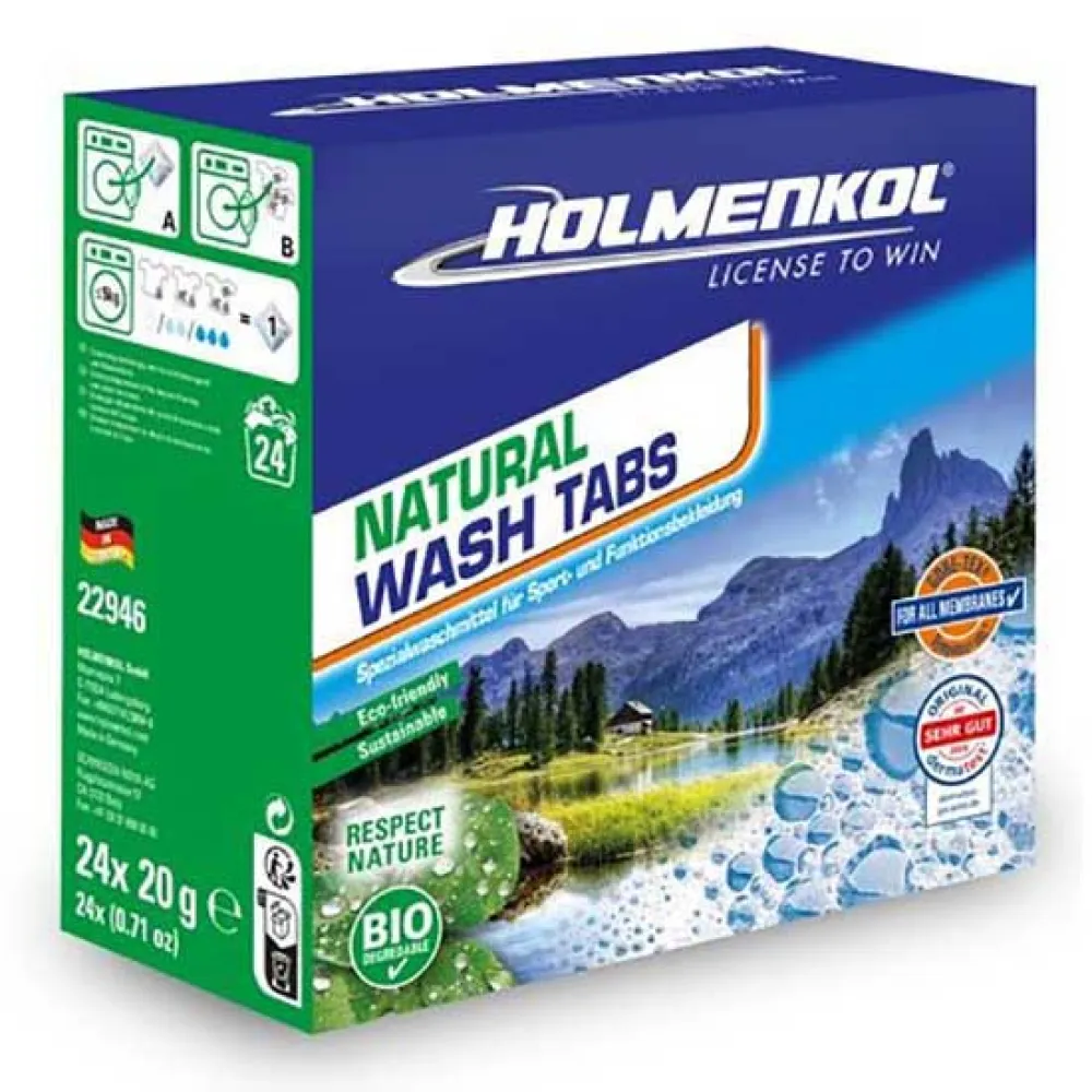 Holmenkol Natural Tabs Textielwas 24 Eenheden