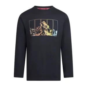 Trespass Zeplin T-shirt Met Lange Mouwen Zwart