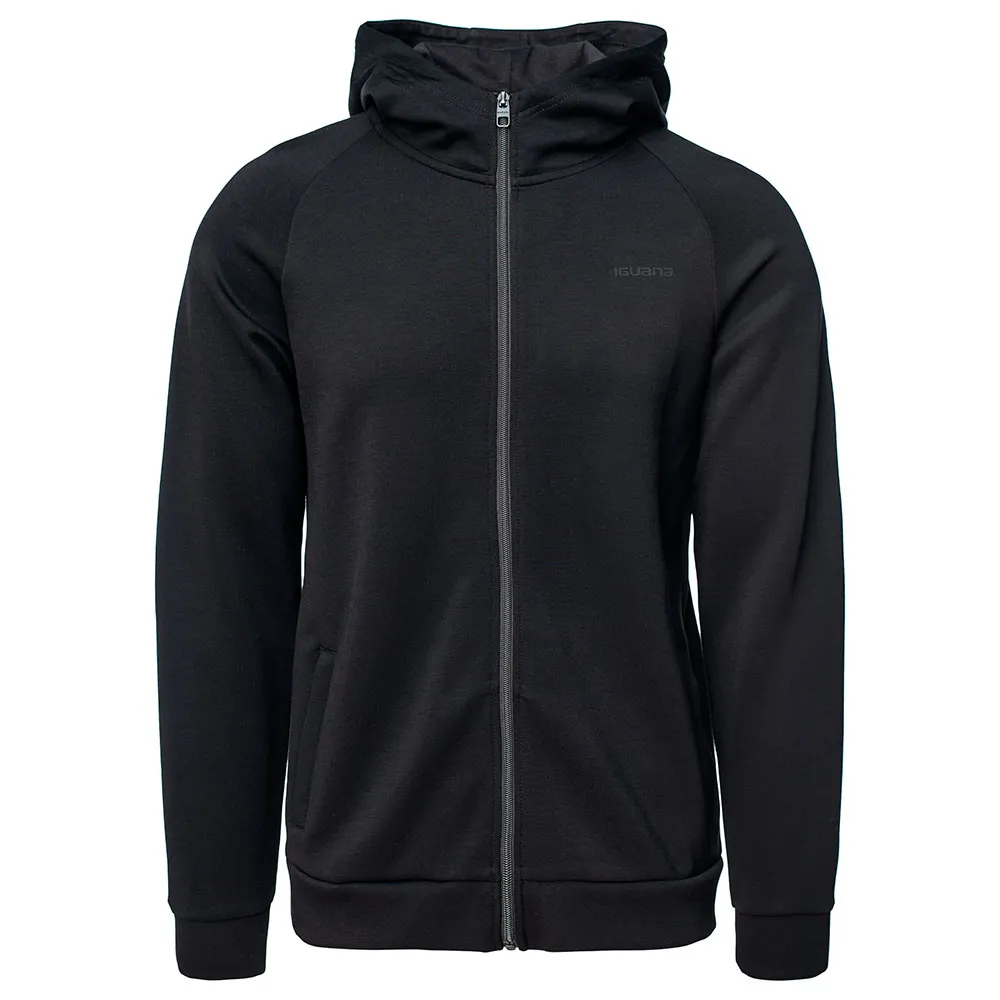 Iguana Igno Sweatshirt Met Rits Zwart