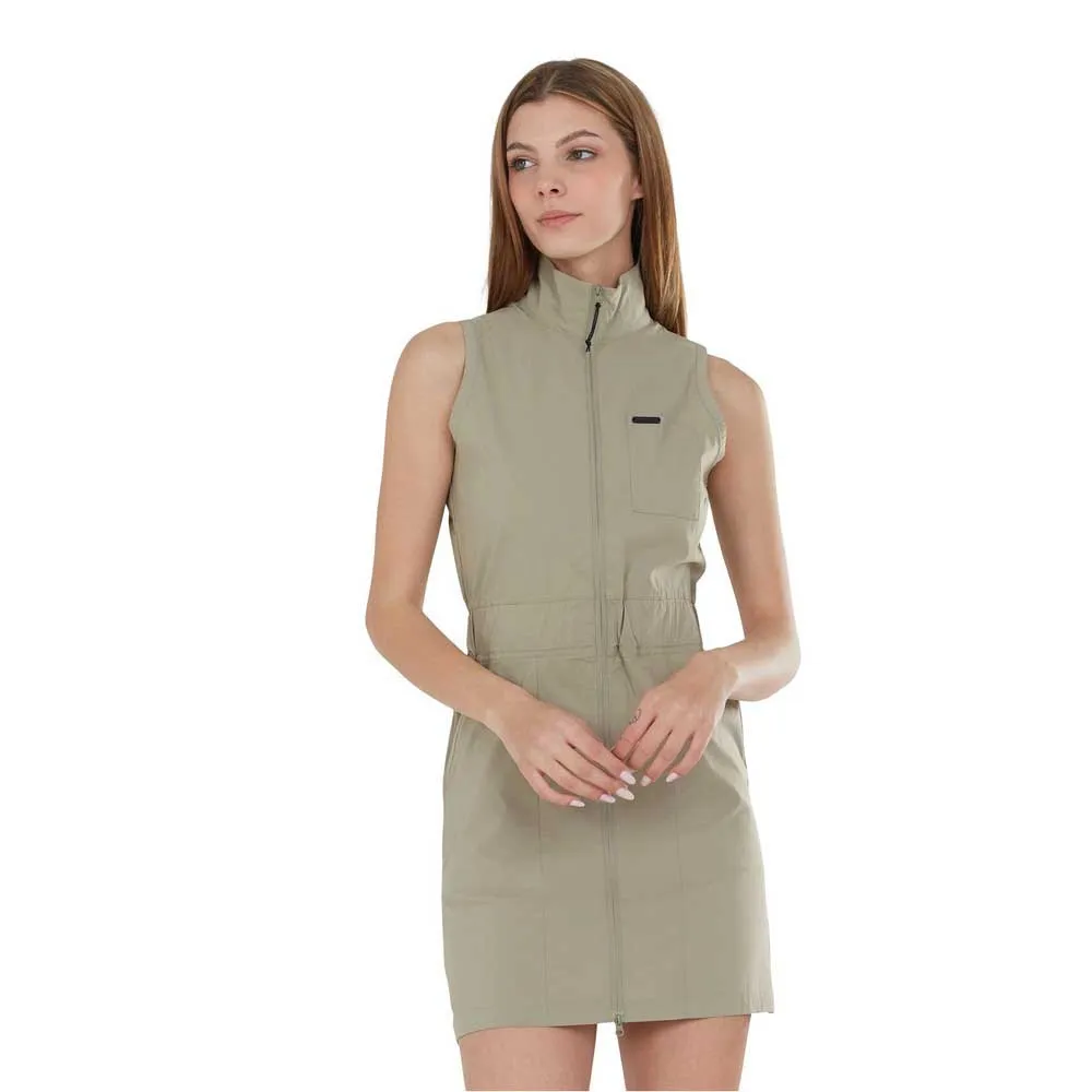 Fundango Huberta Mouwloze Jurk Creme