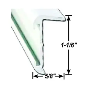 Ap Products Dakrand Invoegen 2.43 M Zwart