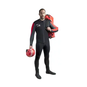 Aquaneos Raffting Wetsuit Voor Canyoning 3 Mm Zwart