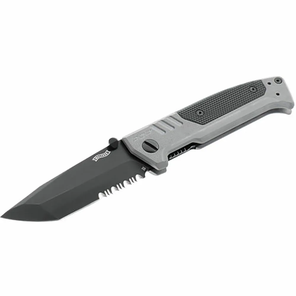 Walther Pdp Tanto Serrated Zakmes Grijs