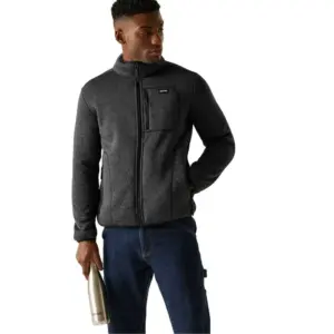 Regatta Barlee Fleece Met Volledige Rits Zwart