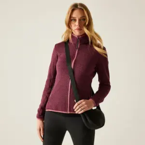 Regatta Elzie Fleece Met Volledige Rits Dark Pimento / Burgundy