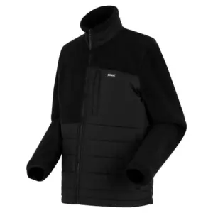Regatta Frankie Borg Hybrid Fleece Met Volledige Rits Zwart