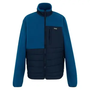 Regatta Frankie Borg Hybrid Fleece Met Volledige Rits Marineblauw