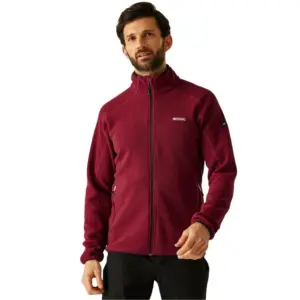 Regatta Hadfield Fleece Met Volledige Rits Dark Maroon