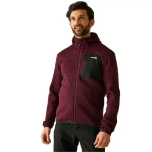 Regatta Newhill Fleece Met Volledige Rits Dark Maroon