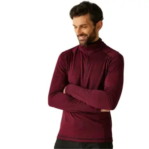 Regatta Yonder Ii Fleece Met Halve Rits Dark Maroon