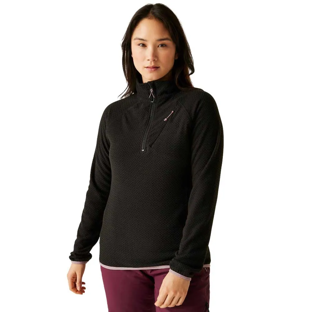 Dare2b Switch Up Fleece Met Halve Rits Zwart