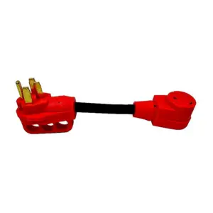 Valterra Dodbone Style 50a Male-30a Female Stekkeradapter Zwart