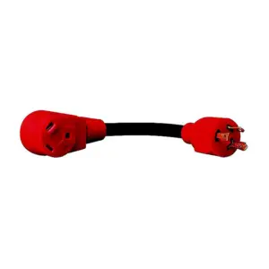 Valterra Dogbone Style 360a Male-50a Rv Female Stekkeradapter Zwart
