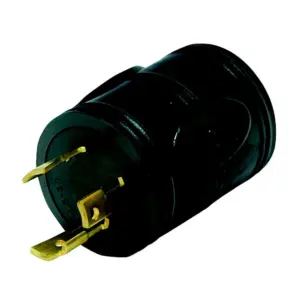 Valterra Mighty Cord 30a 3 Prong Male-30a Rv Female Generator Adapter Stekker Zwart