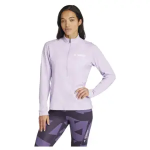 Adidas Terrex Multi Climacool Half Rits Lange Mouw T-shirt Powder Plum