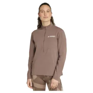 Adidas Terrex Multi Climacool Half Rits Lange Mouw T-shirt Earth Strata
