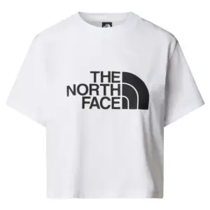 The North Face Easy Logo Cropped T-shirt Met Korte Mouwen Wit