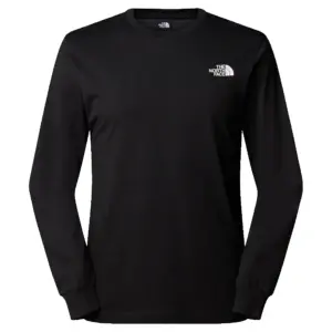 The North Face Easy Logo T-shirt Met Lange Mouwen Zwart