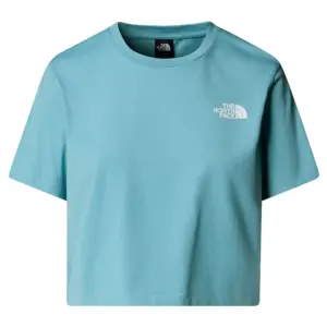 The North Face Simple Dome Cropped T-shirt Met Korte Mouwen Blauw