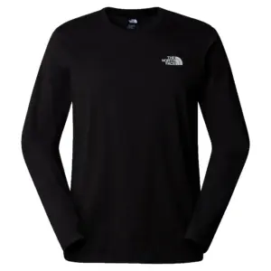 The North Face Simple Dome T-shirt Met Lange Mouwen Zwart