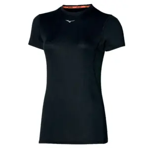 Mizuno Mid Weight-l Korte Mouwen Basislaag Zwart