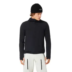 Oakley Apparel Bowls Alpha Fleece Met Volledige Rits Blackout