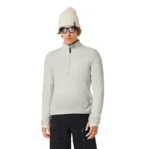 Oakley Apparel Bowls Alpha Fleece Met Halve Rits Mist