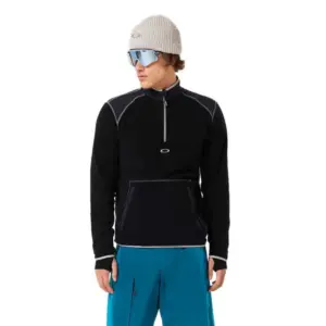 Oakley Apparel Butter Tech Fleece Met Halve Rits Zwart