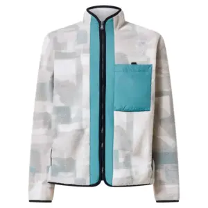 Oakley Apparel Off-slope Mountain Fire Sherpa Fleece Met Volledige Rits Groen
