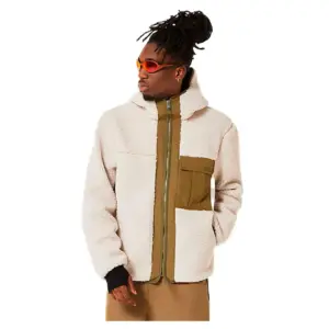 Oakley Apparel Snowdrift Sherpa Fleece Met Volledige Rits Mist