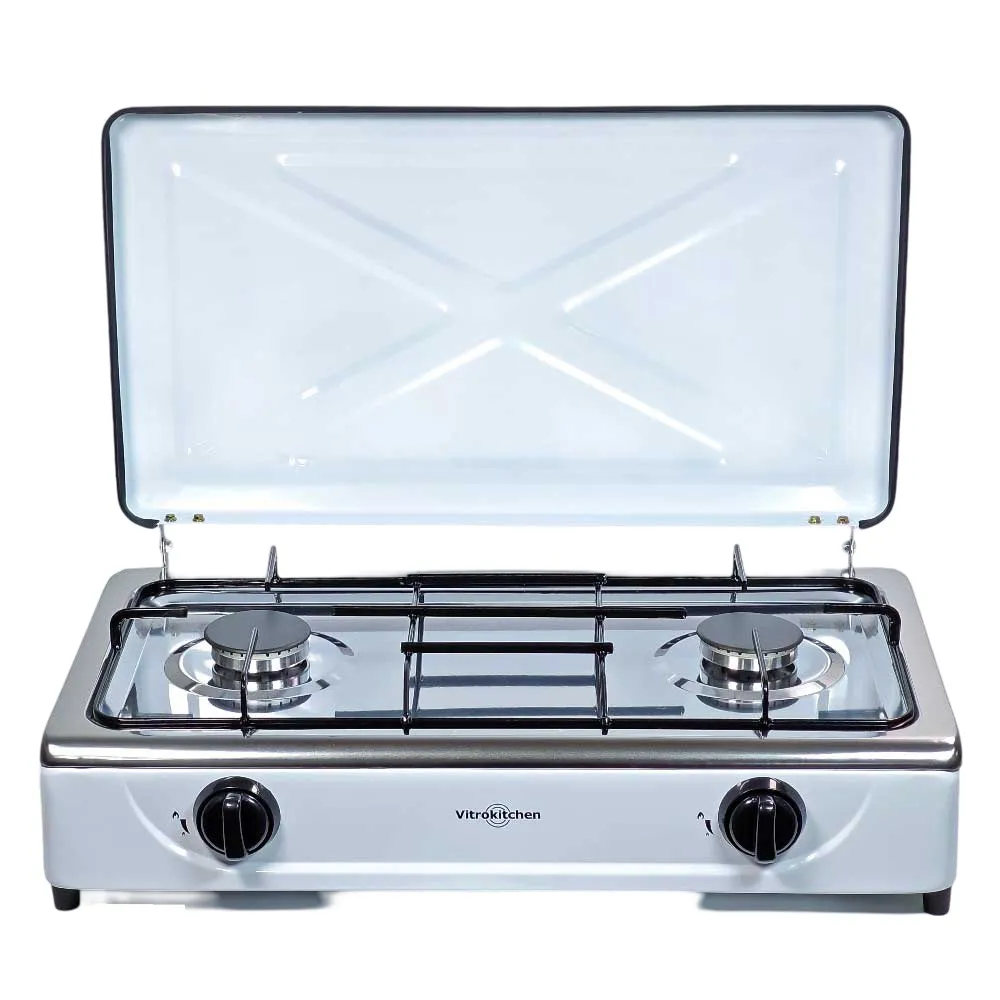 Vitrokitchen 202bb Gascampingkeuken Wit