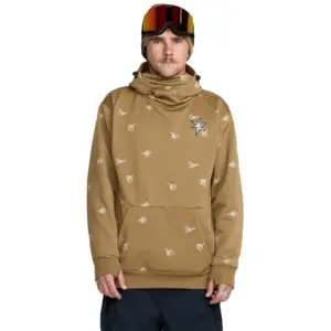 Volcom Hydro Riding Fleece Met Kap Bruin