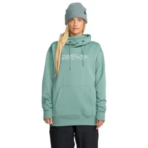 Volcom Riding Hydro P/o Fleece Met Kap Blauw