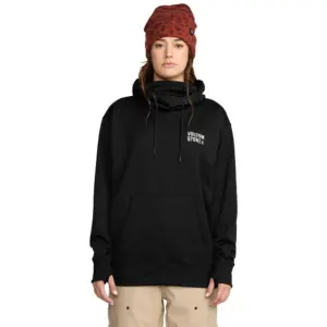 Volcom Riding Hydro P/o Fleece Met Kap Zwart