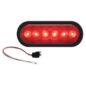 Fultyme Rv Ingebouwde Ovale Afgedichte Led-achterlicht Rood