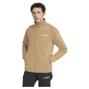 Adidas Multi Essentials Fleece Met Volledige Rits Cardboard